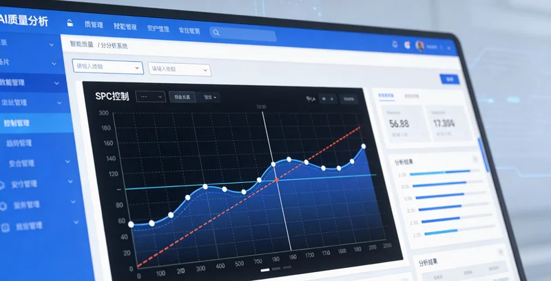 农药厂合成车间控制室，操作员正在查看屏幕