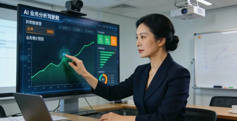 AI能耗优化系统显示的工厂能源数据监控大屏