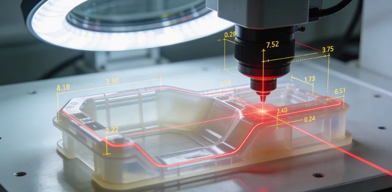OLED电视生产线上工人正在进行人工尺寸测量