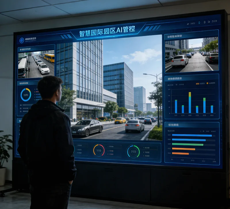 AI进度管理系统的电脑看板界面,显示各订单实时进度