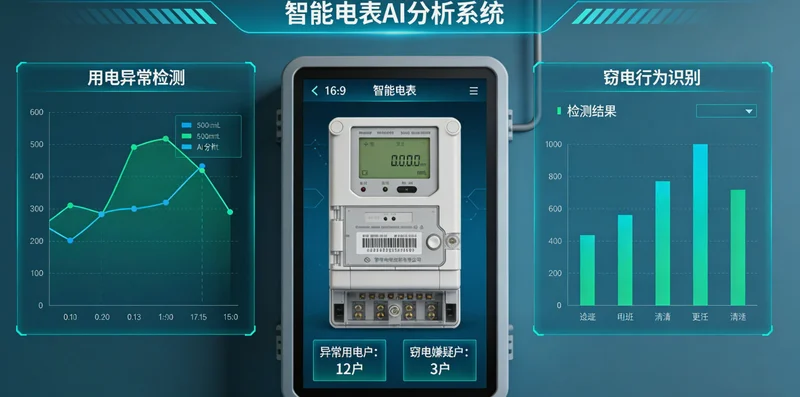 PVD车间内各种设备上安装的智能电表与传感器