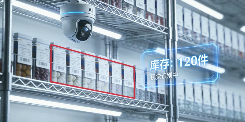 仓库中,工人手持纸质单据与电脑屏幕数据对比,面露困惑