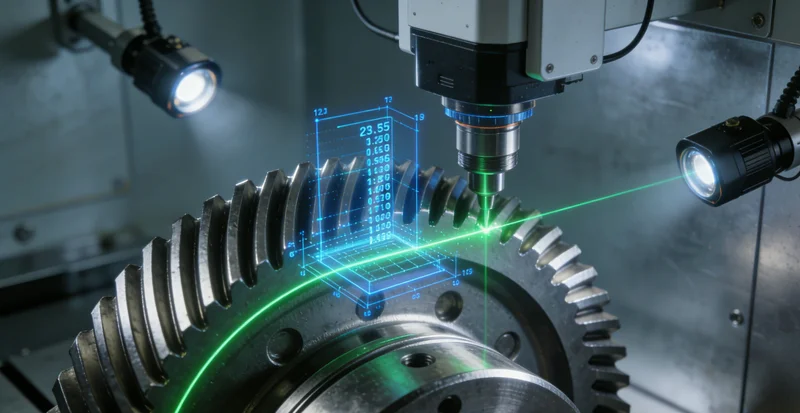 车间工人正在使用卡尺手动测量石墨件尺寸