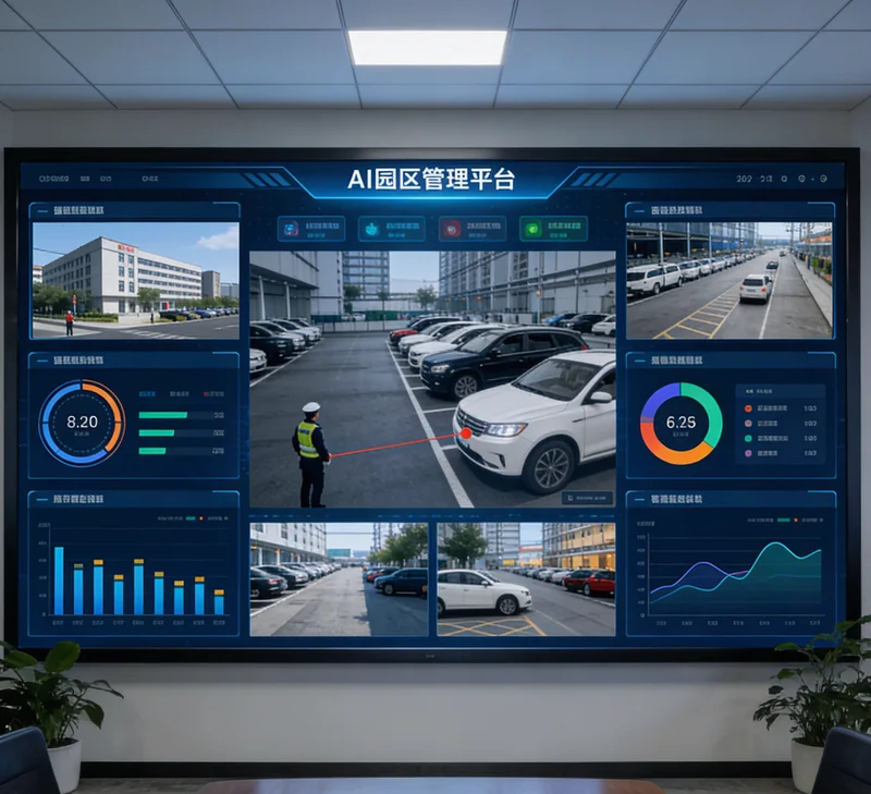 AI故障预警系统在电脑或平板上的数据监控看板界面