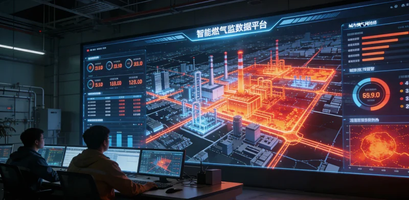 特写镜头，展示工程师正在一台电机的轴承座上安装振动传感器，旁边有数据采集箱。