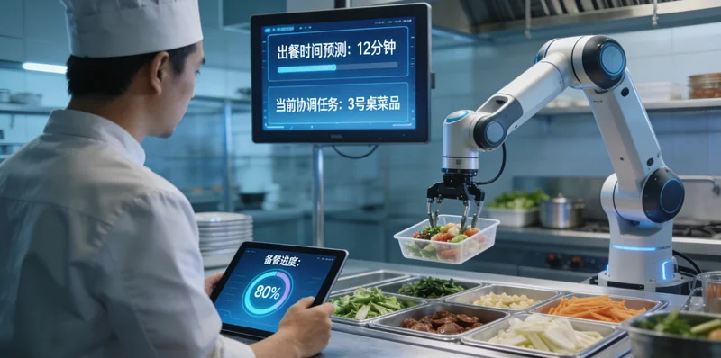 西式快餐店长看着手机上的差评皱眉