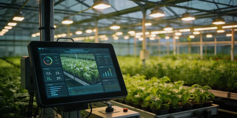 技术人员正在工业电机上安装无线振动温度传感器