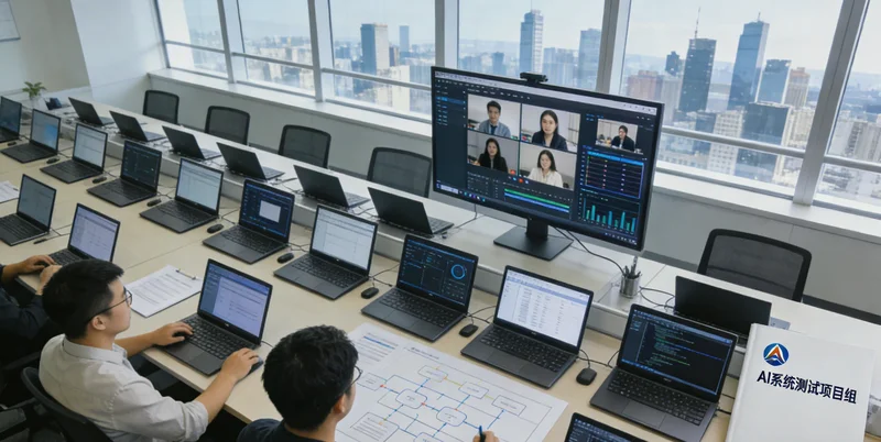 夜班工人在塑料管生产线上进行人工质检，面露疲态