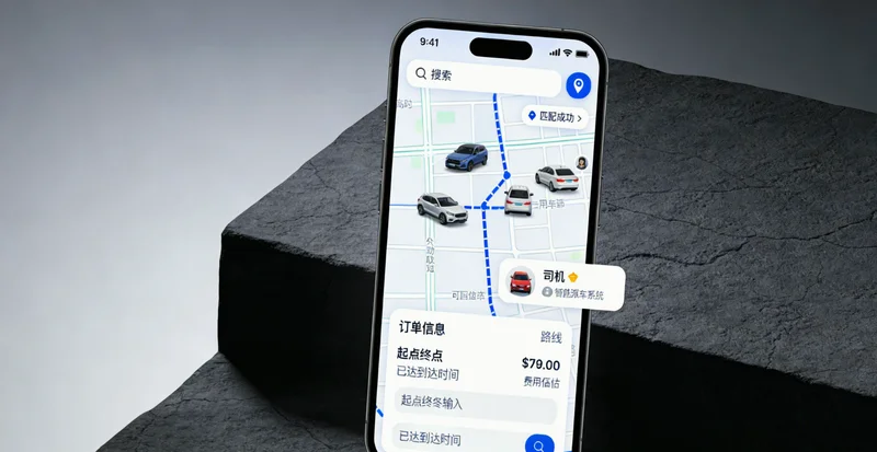 一个计算器旁放着咖啡杯和写有软件费、人力成本、收益的便签