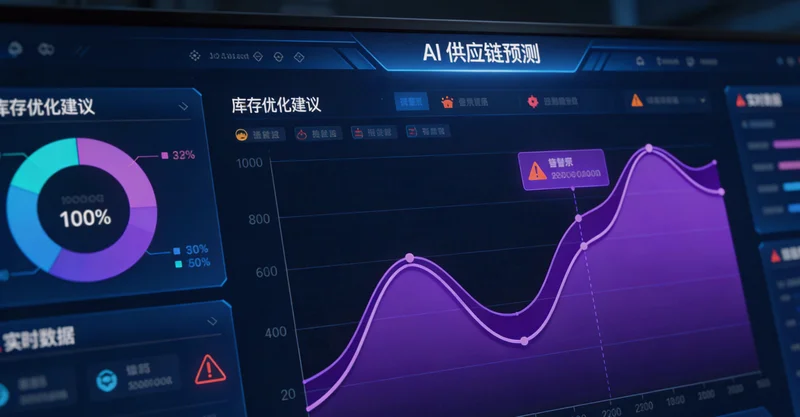 仓库货架上部分区域货物堆积如山，部分区域空置，示意预测不准导致的库存问题