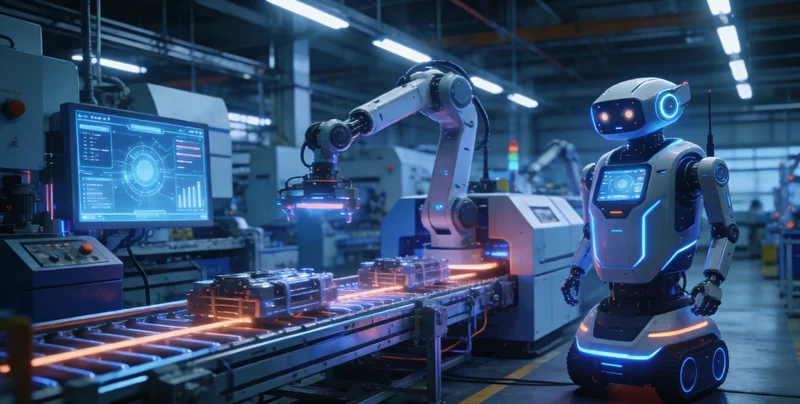 车间里，新老员工在一起，表情各异，有的困惑有的不耐烦