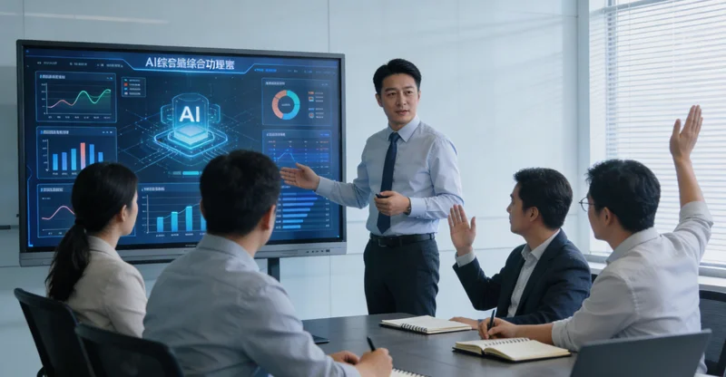 一个企业数据图谱，中心是企业，周围散落着支付流水、合同、财务报表等碎片化数据