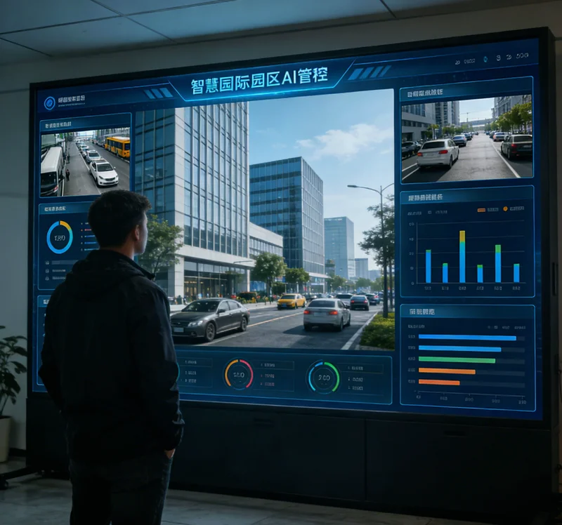 AI路径规划系统界面,地图上显示优化后的多条配送路线,清晰有序