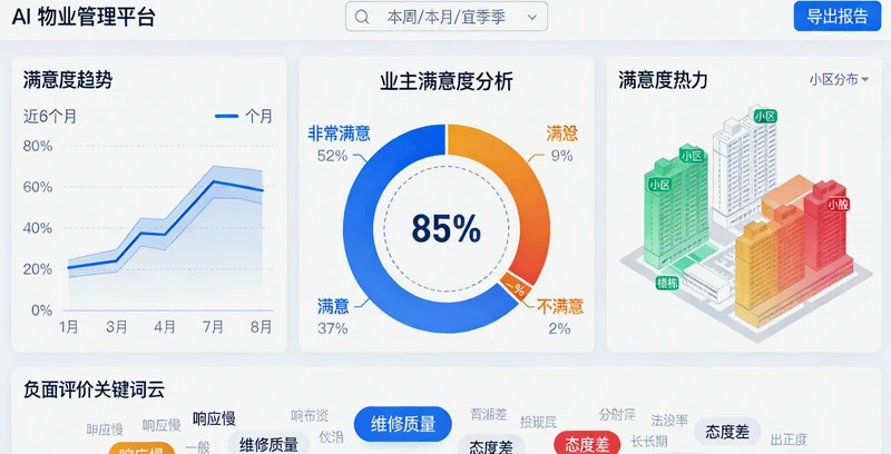 一张示意图,展示一个简洁的软件系统看板界面,上面有实时能耗曲线、各车间碳排放占比饼图等可视化图表。