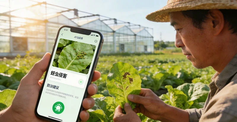 深夜,巡山员打着手电筒在林中查看鸡群,光线昏暗,难以看清细节。