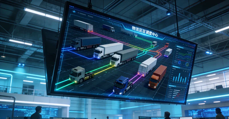 软质高岭土生产车间中控室,屏幕上显示着AI调度系统排产计划