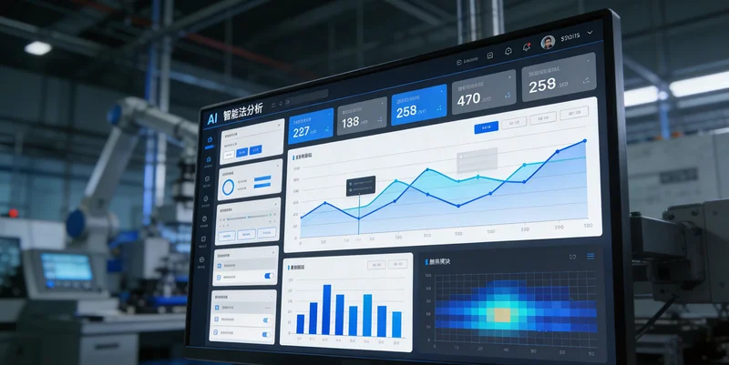 化工中控室内，工程师正在查看DCS系统屏幕上显示的工艺流程图和实时数据曲线