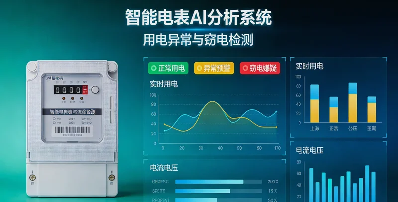 挤出机车间一角，墙上挂着传统的机械式电表