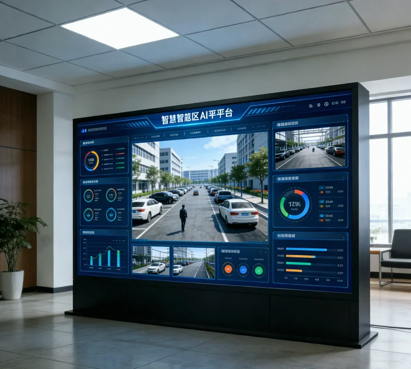 混凝土构件表面裂缝的AI识别界面示意图