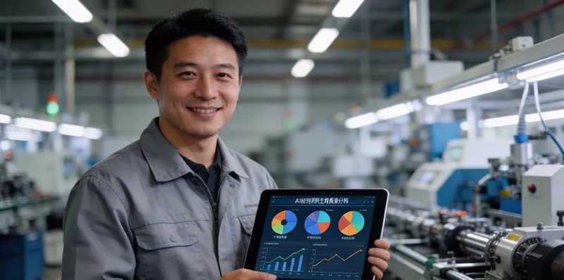 航空制造车间内,机械臂搭载工业相机对飞机结构件进行自动化视觉检测