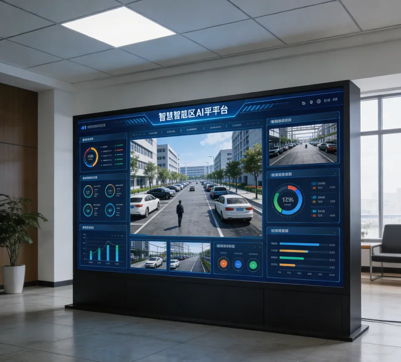 仓库出货口上方安装的AI视觉估重摄像头及补光灯