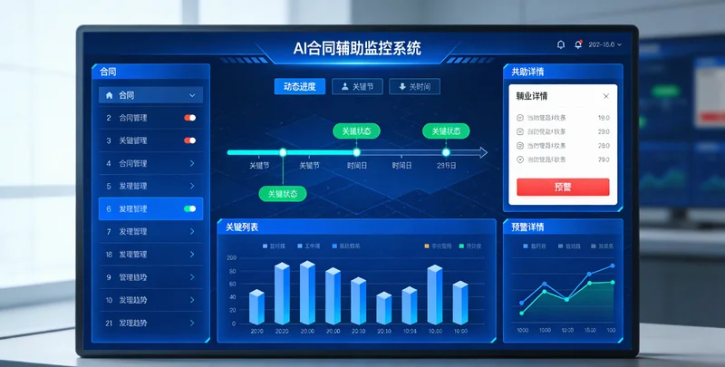 一份合同上用红圈标出需要重点关注的条款区域