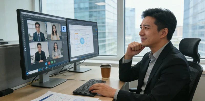 安装有工业相机和光源的中控台AI视觉检测工位示意