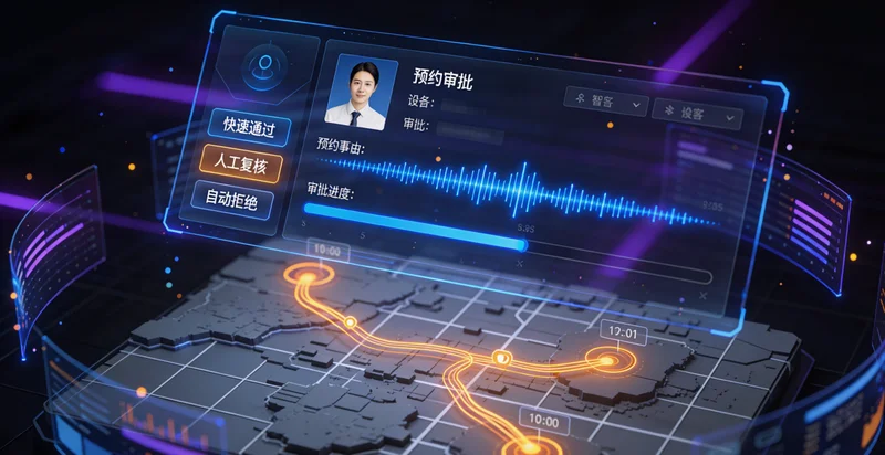 一台安装在注塑机出口的AI视觉测量设备,正在对传送带上的产品进行自动尺寸检测